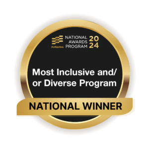 Ausactive national winner badge for most inclusive and/or diverse program